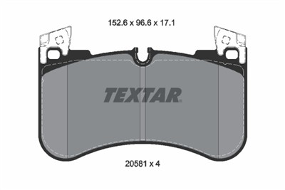 TEXTAR 2058101 Číslo výrobce: 20581. EAN: 4019722541230.