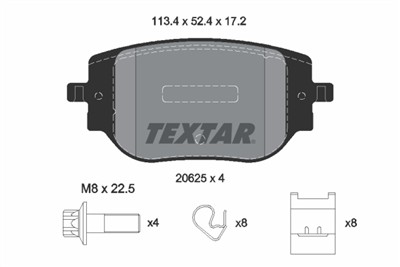 TEXTAR 2062501 Číslo výrobce: 20625. EAN: 4019722574191.
