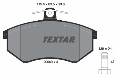 TEXTAR 2066921 Číslo výrobce: 20669. EAN: 4019722269202.