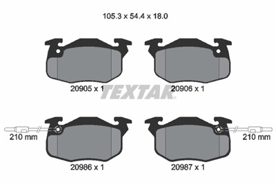 TEXTAR 2090506 Číslo výrobce: 20905. EAN: 4019722069598.
