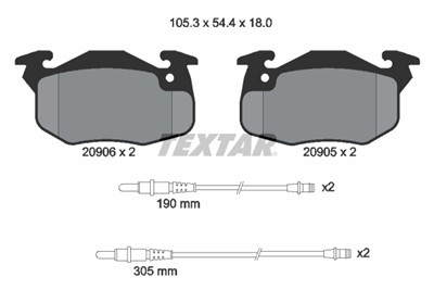TEXTAR 2090603 Číslo výrobce: 20905. EAN: 4019722069987.