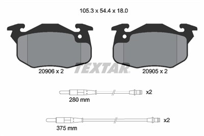 TEXTAR 2090604 Číslo výrobce: 20905. EAN: 4019722170805.