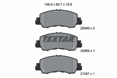 TEXTAR 2094901 Číslo výrobce: 20949. EAN: 4019722545269.