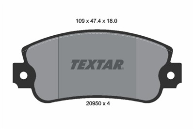 TEXTAR 2095005 Číslo výrobce: 20950. EAN: 4019722072222.