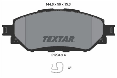 TEXTAR 2123401 Číslo výrobce: 21234. EAN: 4019722532832.