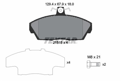 TEXTAR 2151504 Číslo výrobce: 21515. EAN: 4019722291500.