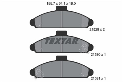 TEXTAR 2152901 Číslo výrobce: 21529. EAN: 4019722197406.