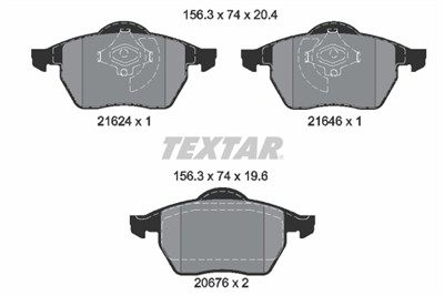 TEXTAR 2162402 Číslo výrobce: 20676. EAN: 4019722148460.