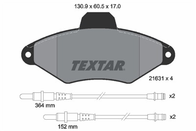 TEXTAR 2163102 Číslo výrobce: 21631. EAN: 4019722085772.