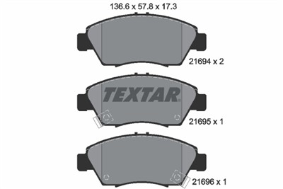 TEXTAR 2169401 Číslo výrobce: 21694. EAN: 4019722150395.