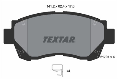 TEXTAR 2179101 Číslo výrobce: 21791. EAN: 4019722198199.