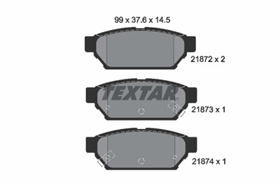 TEXTAR 2187202 Číslo výrobce: 21872. EAN: 4019722203039.