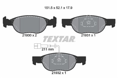 TEXTAR 2193002 Číslo výrobce: 21930. EAN: 4019722180736.