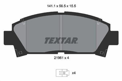TEXTAR 2196102 Číslo výrobce: 21961. EAN: 4019722265624.