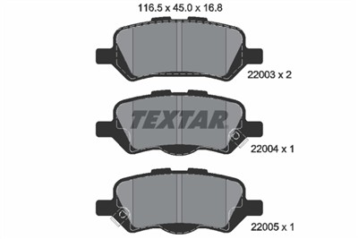 TEXTAR 2200301 Číslo výrobce: 22003. EAN: 4019722481116.