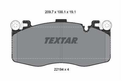 TEXTAR 2219401 Číslo výrobce: 22194. EAN: 4019722543715.