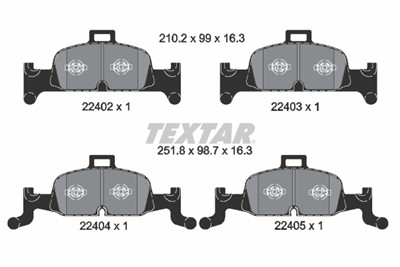 TEXTAR 2240201 Číslo výrobce: 22402. EAN: 4019722490644.