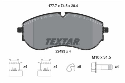 TEXTAR 2249301 Číslo výrobce: 22493. EAN: 4019722540196.