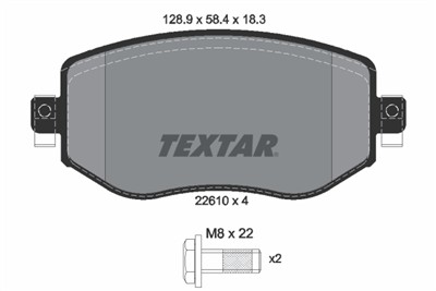 TEXTAR 2261001 Číslo výrobce: 22610. EAN: 4019722492235.