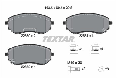 TEXTAR 2266001 Číslo výrobce: 22622. EAN: 4019722533327.