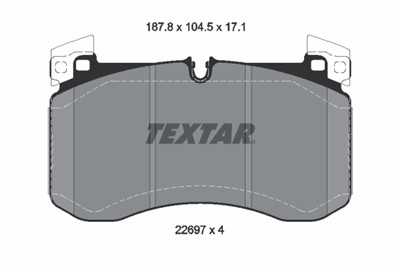 TEXTAR 2269701 Číslo výrobce: 22697. EAN: 4019722542886.