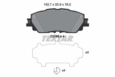 TEXTAR 2276801 Číslo výrobce: 22768. EAN: 4019722500350.