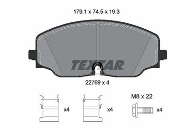 TEXTAR 2276901 Číslo výrobce: 22769. EAN: 4019722541322.