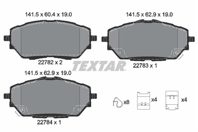 TEXTAR 2278201 Číslo výrobce: 22782. EAN: 4019722528385.