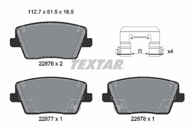 TEXTAR 2287603 Číslo výrobce: 22876. EAN: 4019722603617.