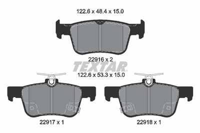 TEXTAR 2291601 Číslo výrobce: 22916. EAN: 4019722549212.