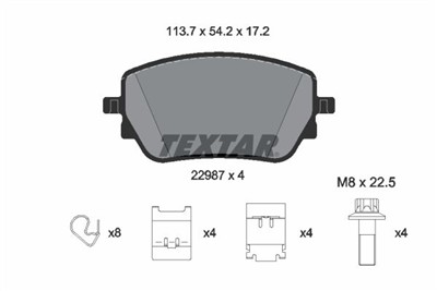 TEXTAR 2298701 Číslo výrobce: 22987. EAN: 4019722536120.