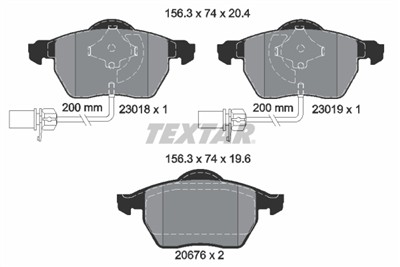 TEXTAR 2301802 Číslo výrobce: 20676. EAN: 4019722218224.