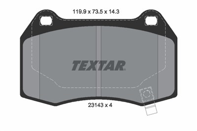 TEXTAR 2314301 Číslo výrobce: 23143. EAN: 4019722311192.