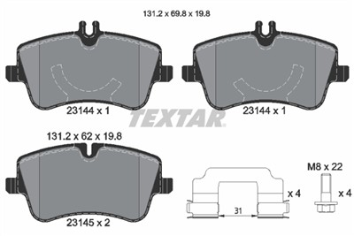 TEXTAR 2314401 Číslo výrobce: 23144. EAN: 4019722233029.