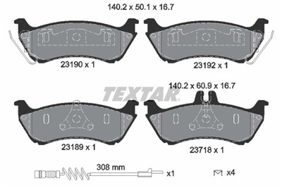 TEXTAR 2319002 Číslo výrobce: 23189. EAN: 4019722248221.