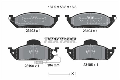 TEXTAR 2319303 Číslo výrobce: 23193. EAN: 4019722222887.