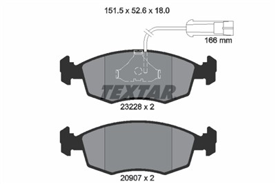 TEXTAR 2322702 Číslo výrobce: 20907. EAN: 4019722209758.