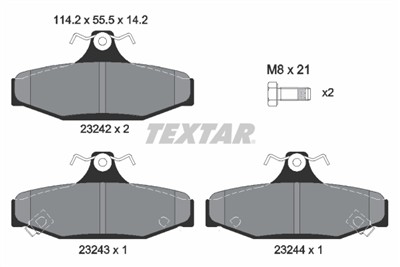 TEXTAR 2324201 Číslo výrobce: 23242. EAN: 4019722242908.