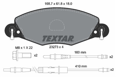 TEXTAR 2327301 Číslo výrobce: 23273. EAN: 4019722242366.