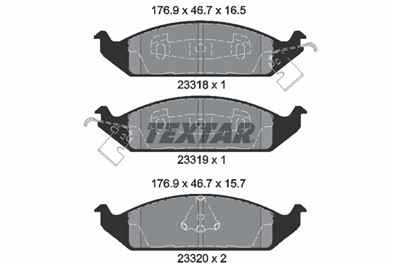 TEXTAR 2331801 Číslo výrobce: 23318. EAN: 4019722289392.