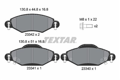 TEXTAR 2334001 Číslo výrobce: 23340. EAN: 4019722265242.