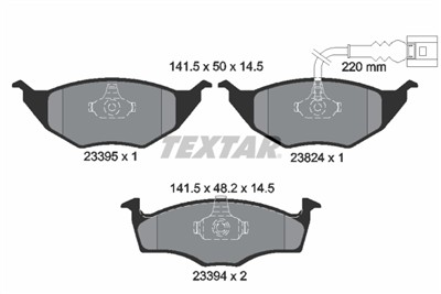TEXTAR 2339502 Číslo výrobce: 23394. EAN: 4019722248245.