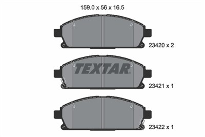 TEXTAR 2342001 Číslo výrobce: 23420. EAN: 4019722245954.