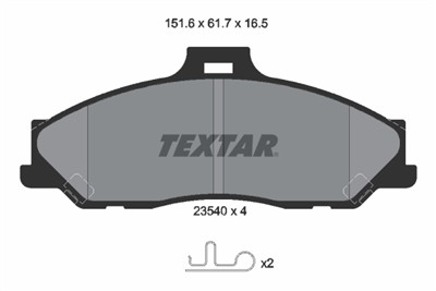 TEXTAR 2354001 Číslo výrobce: 23540. EAN: 4019722246036.
