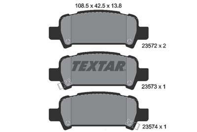 TEXTAR 2357202 Číslo výrobce: 23572. EAN: 4019722243264.