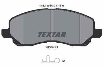 TEXTAR 2358403 Číslo výrobce: 23584. EAN: 4019722296895.