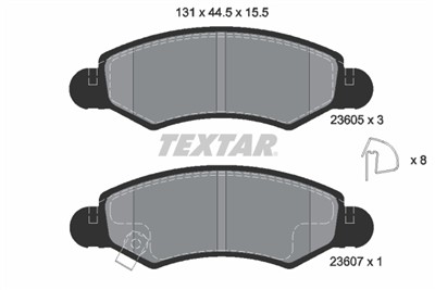 TEXTAR 2360501 Číslo výrobce: 23605. EAN: 4019722272608.