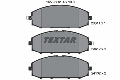 TEXTAR 2361101 Číslo výrobce: 23611. EAN: 4019722265259.
