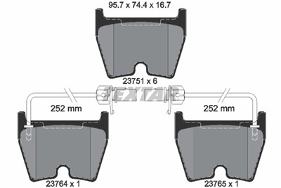 TEXTAR 2375101 Číslo výrobce: 23751. EAN: 4019722286490.