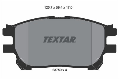 TEXTAR 2375901 Číslo výrobce: 23759. EAN: 4019722267413.